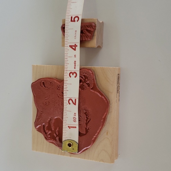 2 Stamps Merry Christmas Stamp F7025 Cat with Santa Hat - Picture 10 of 11